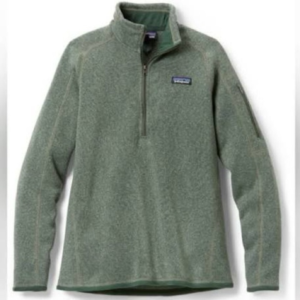 Patagonia Better Sweater sage green quarter zip